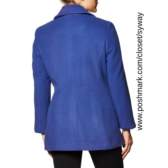 Calvin Klein Wool-Cashmere Double Breasted Pea Coat - Picture 14 of 17